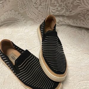 UGG Black Sammy slip on shoes